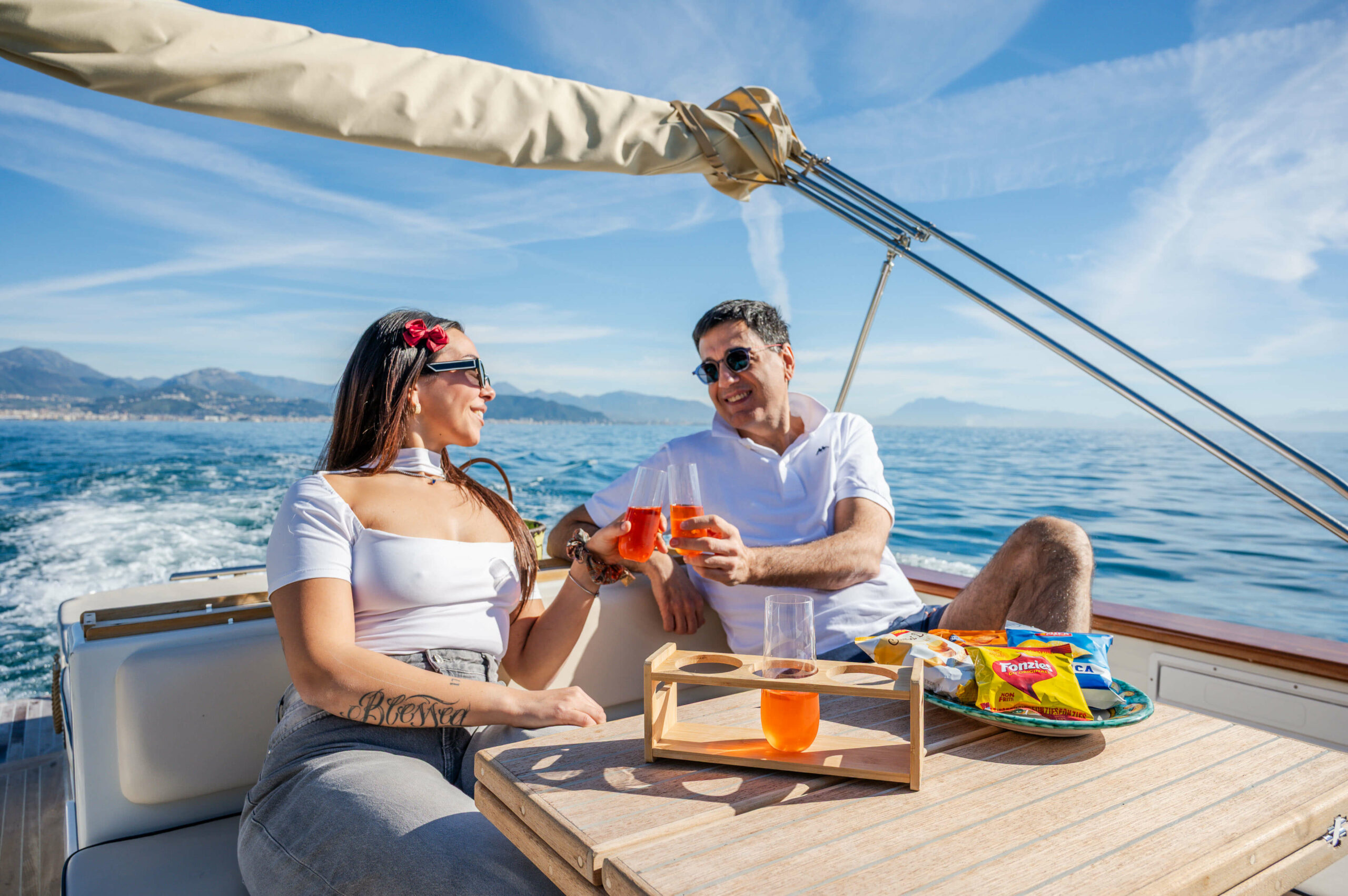 Prendisole a prua del gozzo